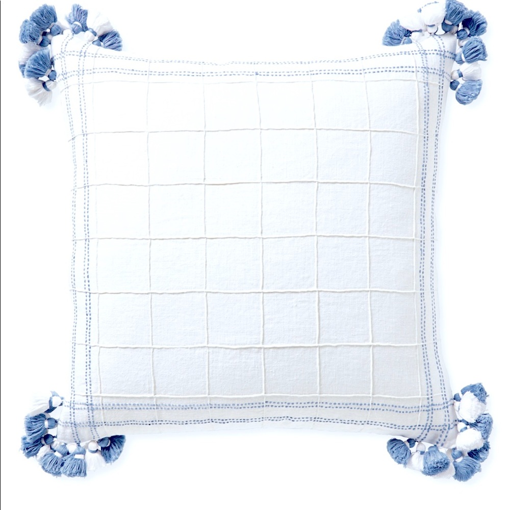 Serena and Lily Tarifa French Blue pillow cover